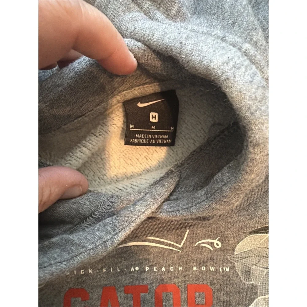 Florida Gators Nike Air Jordan Hooded Sweatshirt Mens MediumGray 2018Peach Bowl!